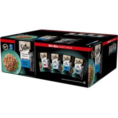 SHEBA Delicacy Fishy Flavours in jelly - wet cat food - 80x 85g
