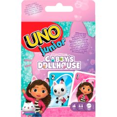 Mattel UNO Junior Koci Domek Gabi Gra karciana dla dzieci JLH17 Galda spēles