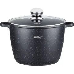 Katls ar marmora pārklājumu, Ø24x16,5 cm, 6,2 l melns Kinghoff, KH 1598 Katli