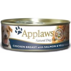 Applaws Applaws Pies kurczak łosoś warzywa karma dla psa puszka 156g uniwersalny Suņu barība