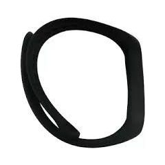iLike   Silicone Strap Mi Band 5 / 6 / 7  (18x250mm) Black Smart-Watch aksesuāri