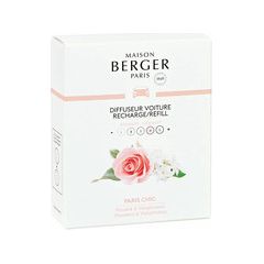 Maison Berger Paris Paris Chic Car Diffuser Recharge/Refill Telpu aromāti