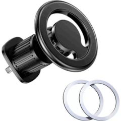 iWear Universal  C61 Metal Car Air Vent Screw Fix Universal Magnetic magsafe Ring size Smartphone adjustable holder Black