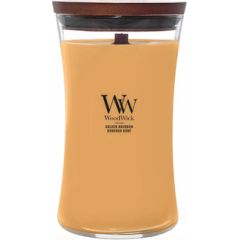 Woodwick Golden Bourbon Váza ( zlatý bourbon ) - Vonná svíčka 609.5g Smaržas - NESAKĀRTOTS