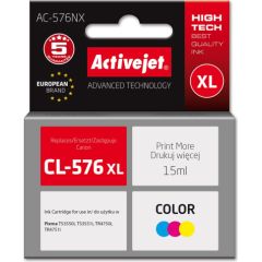 Activejet AC-576NX Canon printer ink, replacement Canon CL-576XL; Supreme; 15 ml; colour: blue, yellow, magenta Tintes printeru izejmateriāli