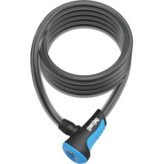 Neon Coil Cable Lock / Melna