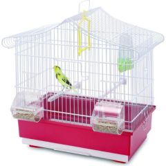 Ferplast Ava, klatka, dla ptak�w, bia�a/r�owa, 42x26x42 cm Putniem 