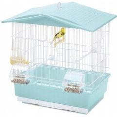 Ferplast Tiffany, klatka, dla ptak�w, bia�a/turkusowa, 42x26x42 cm Putniem 
