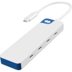 Hyper HyperDrive Flex 4 Port USB-C Hub, White/Blue HD5201BUGL Datoru dokstacijas