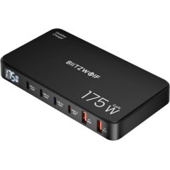 Blitzwolf BW-S30 6-in-1 Charging Station 4xUSB-C + 2xUSB 175W Jaunumi - Datori