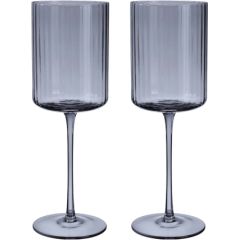 Vīna glāzes DOLCE, 2 gab., H23,3 cm, pelēkas Glāzes un karafes
