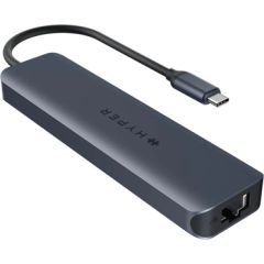 Hyper HyperDrive EcoSmart Gen.2 Universal USB-C 7-in-1 Hub w 100 W PD Power Pass-thru Datoru dokstacijas
