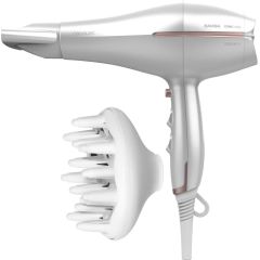 Cecotec Hair Dryer IoniCare 5300 Maxi Aura 2200 W Number of temperature settings 3 Ionic function Diffuser nozzle White Matu fēni