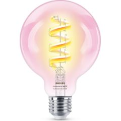 WIZ Philips Smart WiFi Filament Clear G95 RGB E27 6.3 W Full colour