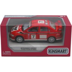 Kinsmart Metāla mašīnas modelis Mitsubishi Lancer Evolution VII WRC kastē 1:36 KT5048W Mašīnas un piederumi