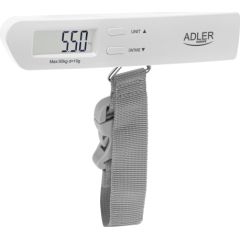 Adler Travel Luggage Scale AD 8191 Maximum weight (capacity) 50 kg Low Battery Indicator; Measurement Range: From 50g to 50kg; Overload Indicator Ķermeņa svari