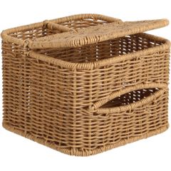 Grozs BASILE 18x18xH13,5cm, dabīgs Jaunumi -Dārzam