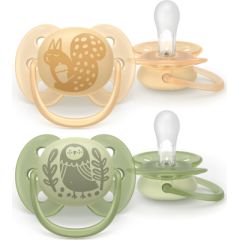 Philips Avent māneklītis Ultra soft DECO, 6-18M (2 gab) - SCF091/46 Māneklīši / Knupīši