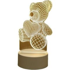 Elight   ILU 3D Illusion LED Night Lamp with Football Ball  Multi-color Light (25x15cm) USB Powered Dekoratīvais apgaismojums 