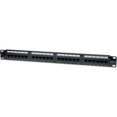 TechlyPro Patch panel 19'' 1U UTP 24 ports RJ45 Cat6 T568A/B black