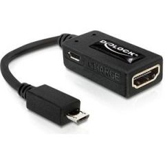 Delock adapter MHL -> HDMI(F) + MICRO USB (BF) (smartphone to TV HD+power supply)