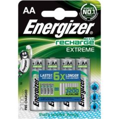 Rechargeable battery, ENERGIZER Extreme, AA, HR6, 1, 2V, 2300mAh, 4 pcs Baterijas un akumulatori