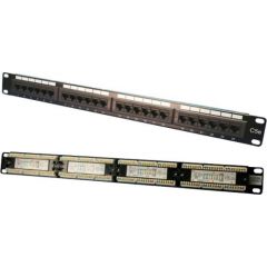 Logilink Digitus NP0027, Pach panel cat5, 24 ports, unshielded ISO / IEC 11801 and EN 50173 RJ45 sockets, 8P8C Cable installation via LSA strips, color codes based on EIA / TIA 568 A &amp; B Suitable for 483mm (19 ") rack mount Housing