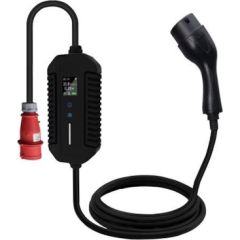 Evcharge EV Charge Портативное Зарядное Устройство Type 2 5м Регулируемое 10A–32A 22 кВт 3-Фазное IP66 Черное Aудио-видео