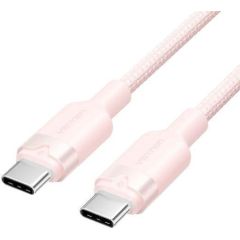 CABLE USB-C TO USB-C/1M PINK TRDPF VENTION Data USB kabeļi