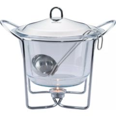 Ēdiena sildītājs, stikls-tērauds, 4L, Kinghoff, KH 1413 Katli