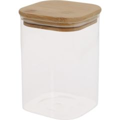 Stikla burka JAR, 10×10×H14 cm, 1100 ml, ar bambusa vāku Citi trauki
