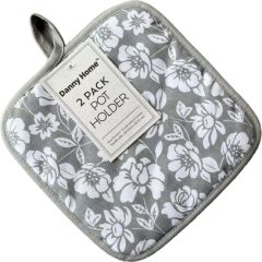 Pot cloths AIMAI 2pcs 20x20cm, grey flower Jaunumi -Dārzam