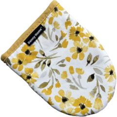 Oven gloves AIMAI 2pcs with silicone, yellow flower Jaunumi -Dārzam