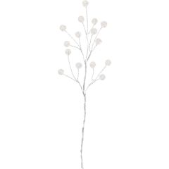 Mākslīgā zara dekors SHINE, 16 cm, ar kvadrātveida pērlītēm