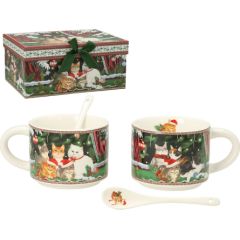 Mugs MIA CATS 2pcs H6,8cm 280ml, in gift box Jaunumi -Dārzam
