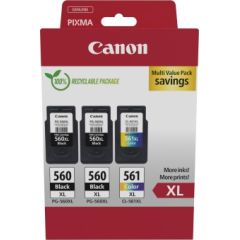 Canon PG-560XL/CL-561XL (3712C009) Ink Cartridge Multipack, BK/CMY Lāzerprinteru izejmateriāli