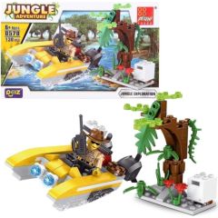 Trifox Klocki motorówka dżungla 130 elementów Mašīnas un piederumi