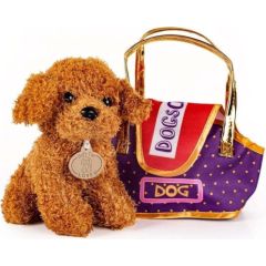 Leantoys Pluszowa maskotka Piesek z torebką Mīkstās rotaļlietas