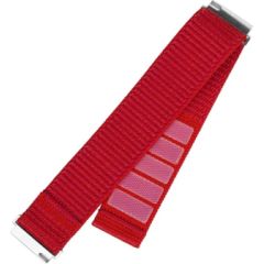 Fixed Sporty Strap with Quick Release 22mm for Smartwatch 160-210 mm Red Nylon Smart-Watch aksesuāri
