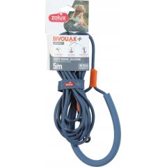 Zolux ZOLUX Smycz okrągła dla psa silikonowa BIVOUAK niebieska 5m Citas preces