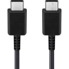 Fusion Type-C uz Type-C Fast Charge Universāls Datu un Uzlādes Kabelis 1m Melns Data USB kabeļi