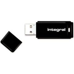 Integral USB 32GB Black, USB 2.0 with removable cap