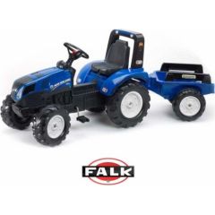 Falk FALK Duży Traktor z przyczepką New Holland Jaunumi, Bērnu preces