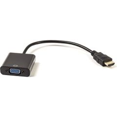 Extradigital Adapter HDMI - VGA, 0.15m HDMI vadi