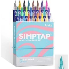 Акриловые маркеры ARRTX Simptap, 24 цвета Mаркеры