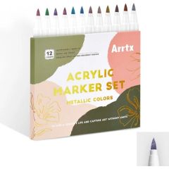 Акриловые маркеры ARRTX, 12 цвета Mаркеры
