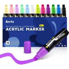 Акриловые маркеры ARRTX, 12 цвета Mаркеры