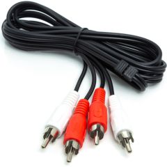EXD Аудио кабель 2x RCA - 2x RCA, 1m Сетевые кабели, провода
