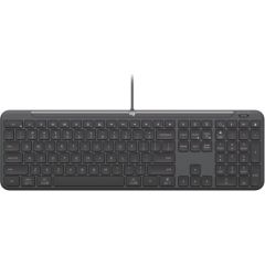 LOGITECH Signature Slim  K620 Wired Keyboard for Business - GRAPHITE - US INT'L - USB - N/A - INTNL-973 - USB-C Jaunumi - Datori
