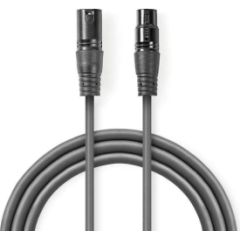 Kabelis Nedis XLR M - XLR F 3m Dažādi vadi